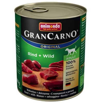 Animonda Gran carno  wołowina dziczyzna 800g
