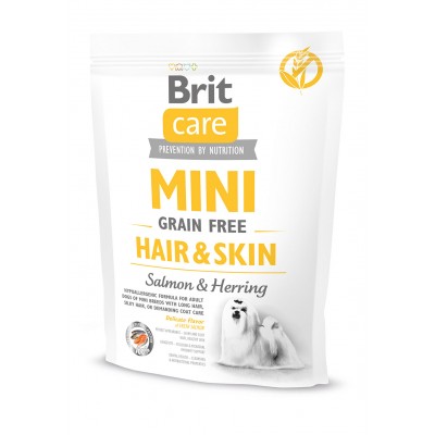 Brit Care Mini Gran-Free Hair& skin 400g