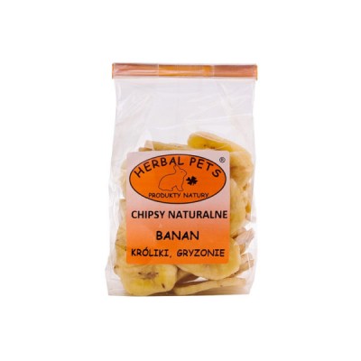 Chipsy naturalne dla gryzoni (banan) 75g