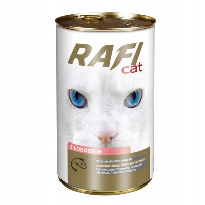 Rafi puszka  kot o smaku łososia 415g