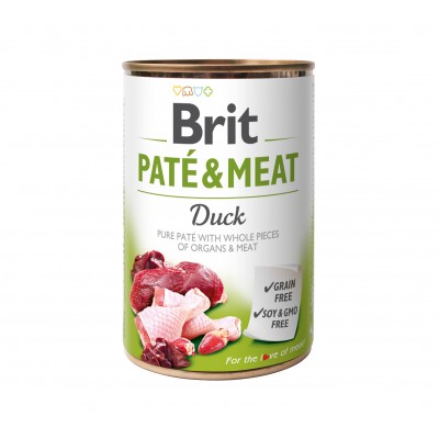 Brit pate & meat kaczka 400g
